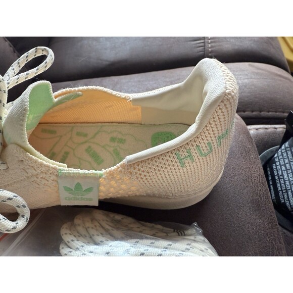 Adidas X S42931 Mens Pharrell Superstar Human Race Primeknit Beige Shoes 5 RARE - Picture 3 of 15